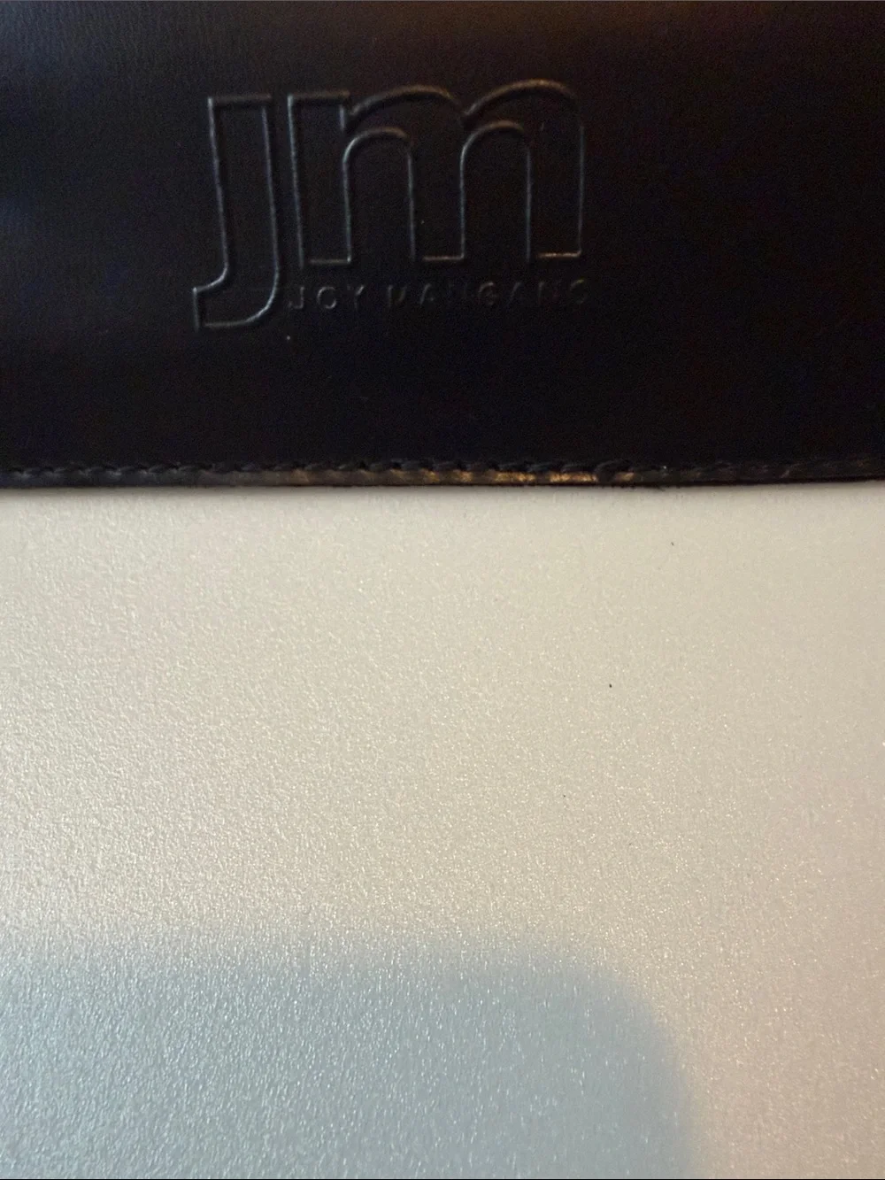 Joy Mangano Brown Woven Adjustable Shoulder Strap with Black Leather Pad